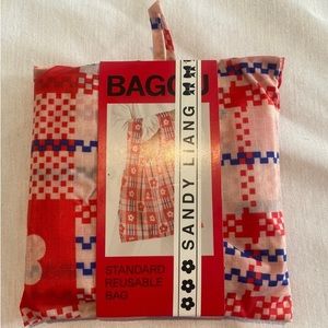 NWT BAGGU x Sandy Liang NEW Standard Baggu Flower Market Plaid Bag
